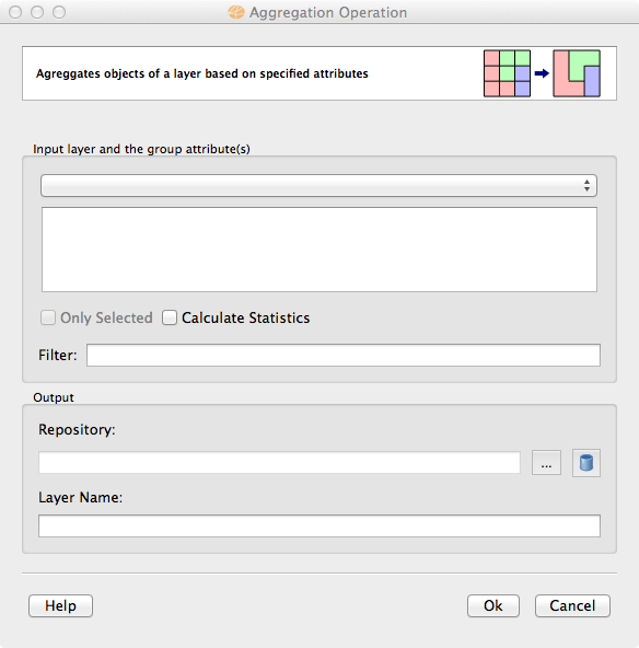 Aggregation operation user interface