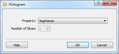 Histogram creation dialog - using a text based property.