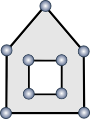 Pictorial Representation of a Polygon with an outer boundary and one hole